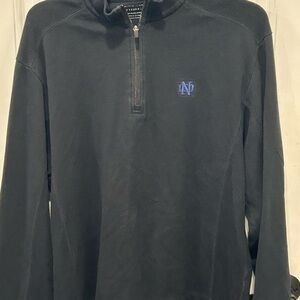 Notre Dame Cutter & Buck Mens Quarter Zip Pullover Sweater, Size L
